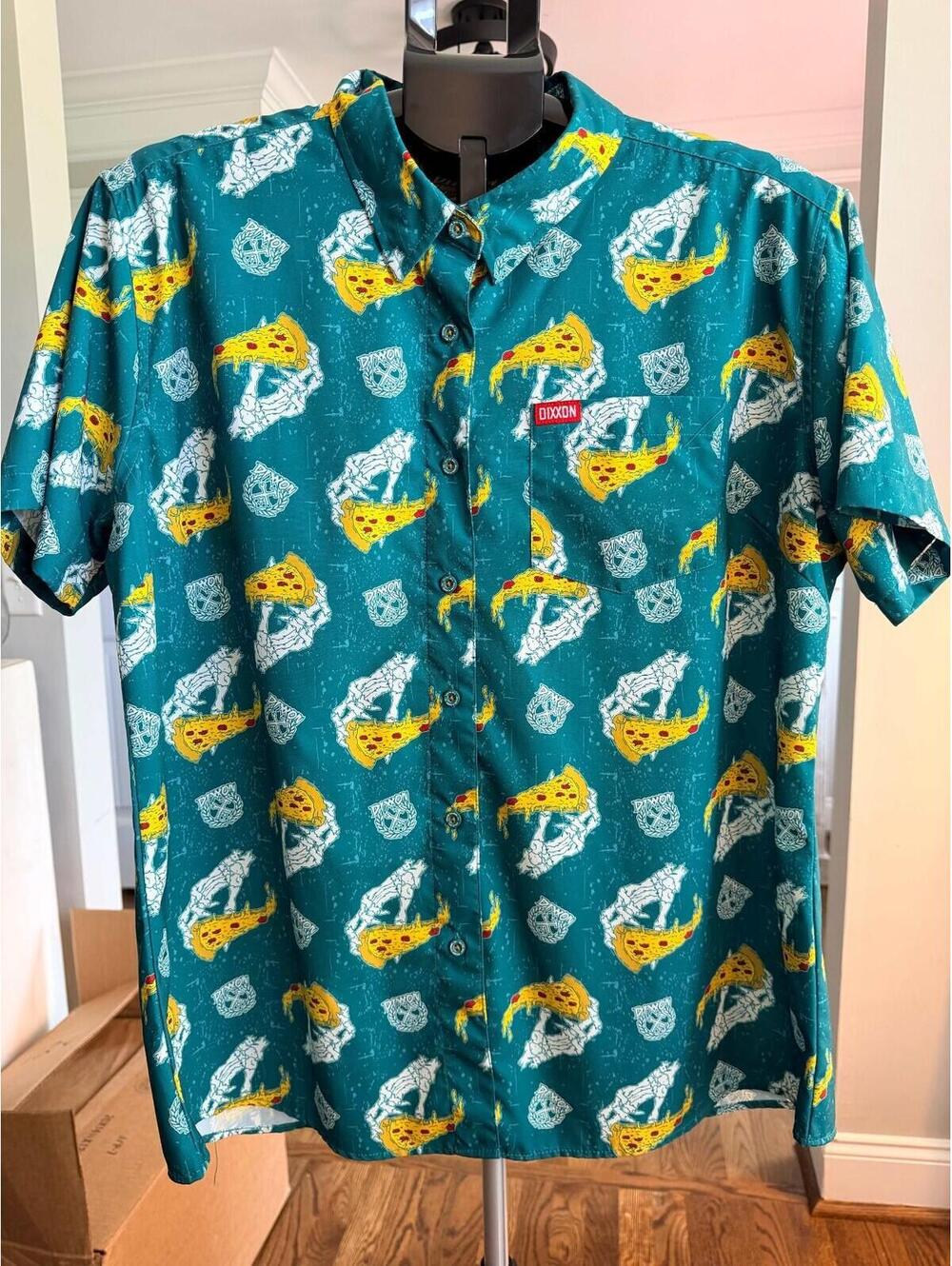 Women’s 2X Dixxon Flannel Co D-Lite “The Slice” Party Wear Short Sleeve Shirt
